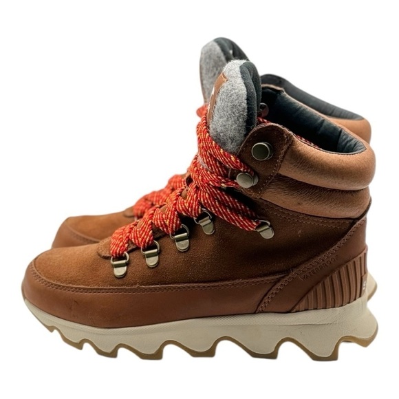 Sorel Women’s Brown Kinetic Conquest Waterproof Winter Lace Up Boots Size 5 - Picture 5 of 10